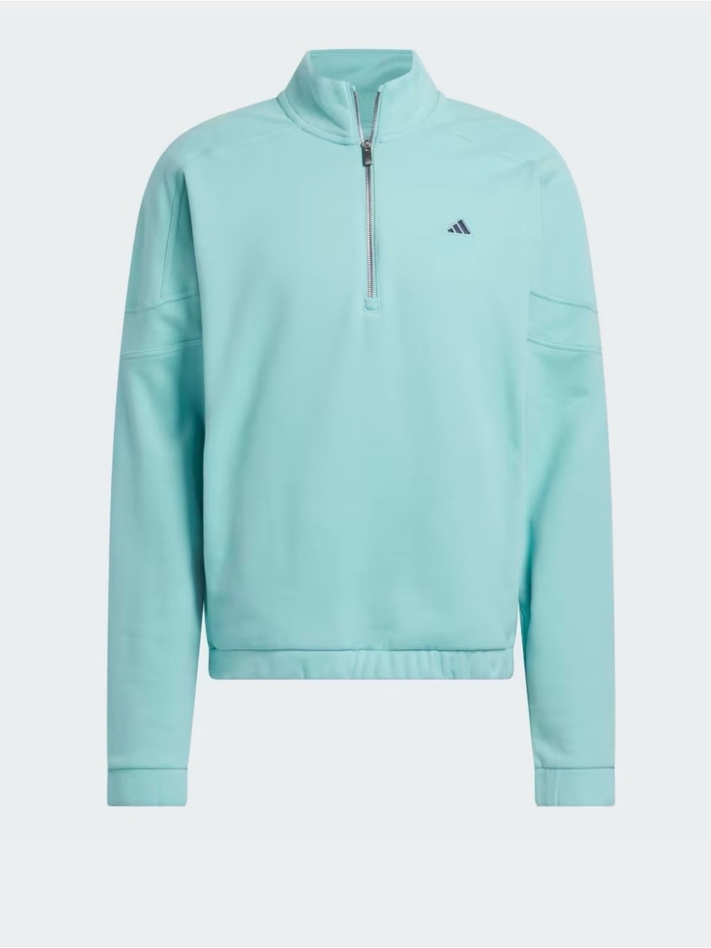 adidas Men’s Go too Heritages Mint Green Quarter-Zip Performance Pullover
